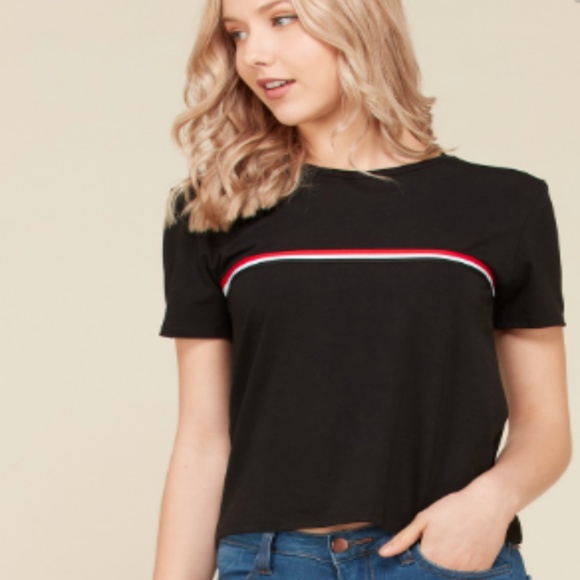 Black Crop Top - Picture 1 of 3